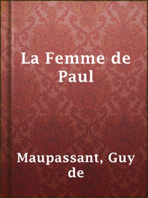 cover image of La Femme de Paul